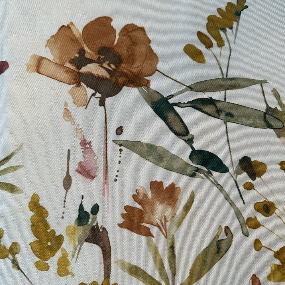 Floral Tablecloth with Earthy Tones